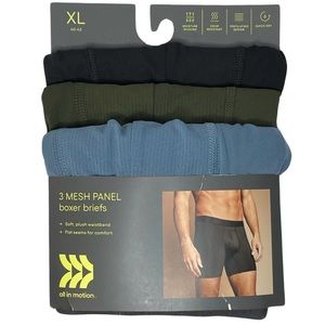 **CLEARANCE** ALL IN MOTION - Men’s 3pk Mesh Boxer Briefs.